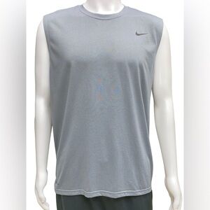 Nike Men’s Gray Sleeveless Dri-FIT Training Tank